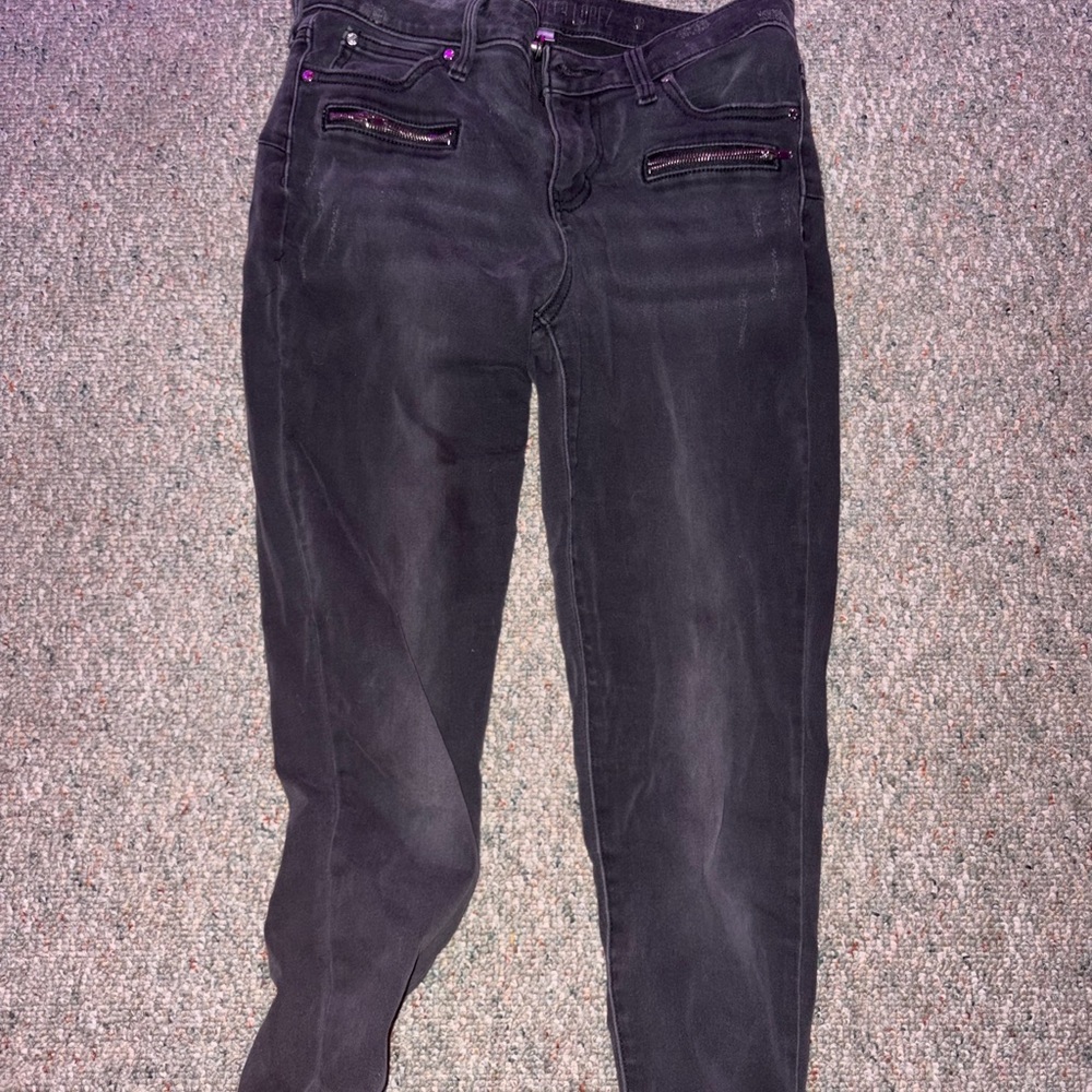 Jennifer Lopez Black Straight Leg Jeans